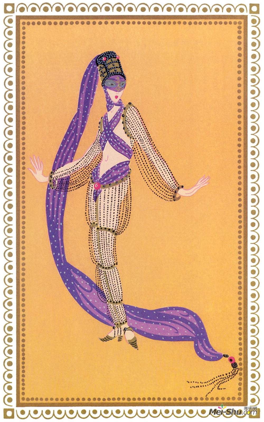 埃尔特(Erte)高清作品《Sheerazade, A Thousand and Second Night》