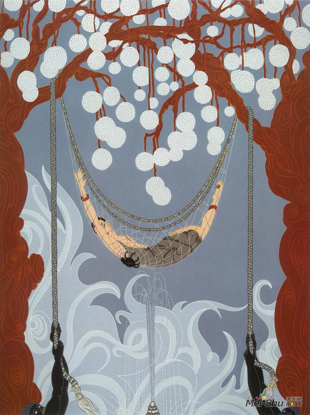埃尔特(Erte)高清作品《蜘蛛网》