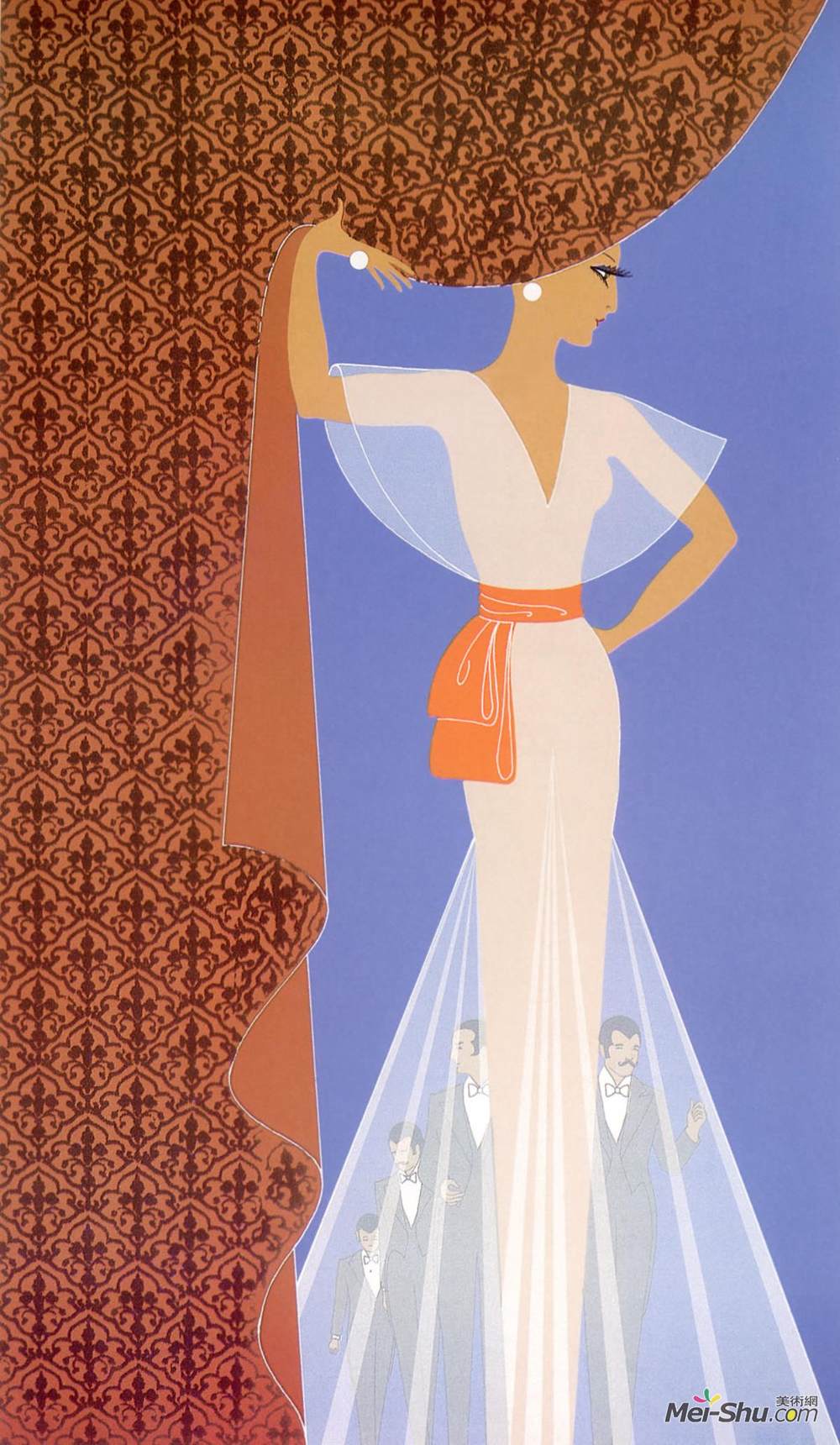 埃尔特(Erte)高清作品《帷幕》