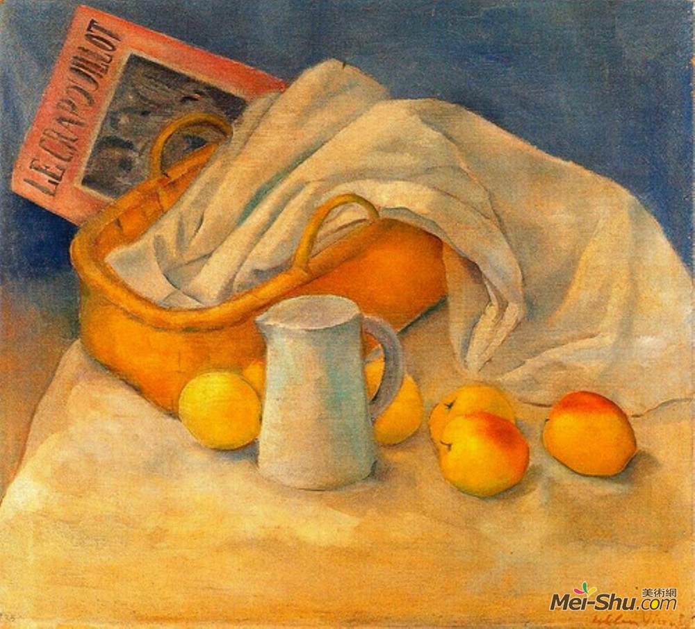 埃斯特伯·文森特(Esteban Vicente)高清作品《Still Life with Le Crapouillot》