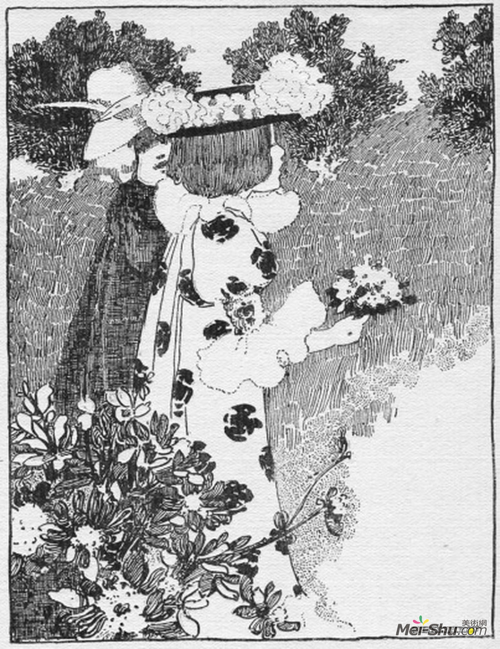 埃塞尔·里德(Ethel Reed)高清作品《来自童年国家（莫尔顿）的插图》