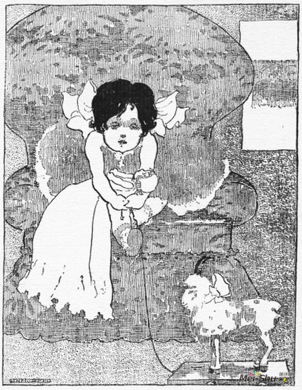 埃塞尔·里德(Ethel Reed)高清作品《来自童年国家（莫尔顿）的插图》