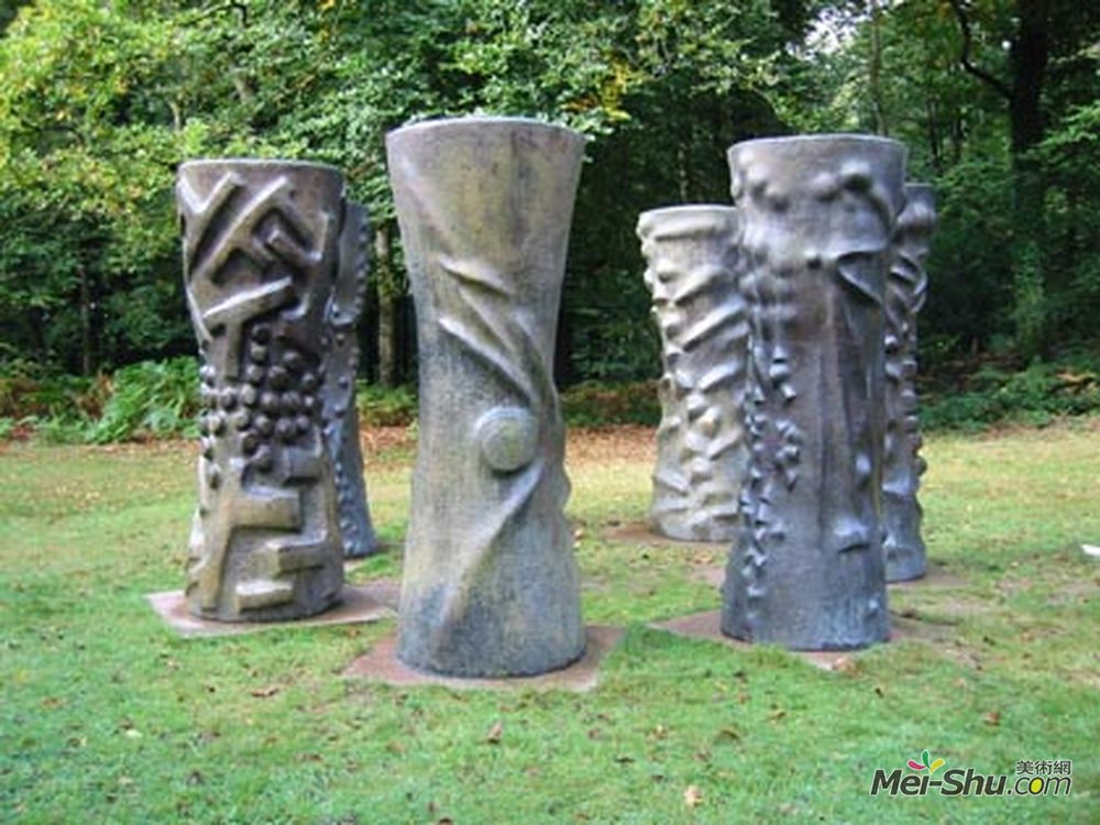艾蒂恩哈杜杜(Etienne Hajdu)高清作品《Sept Colonnes &à Mallarm&é》