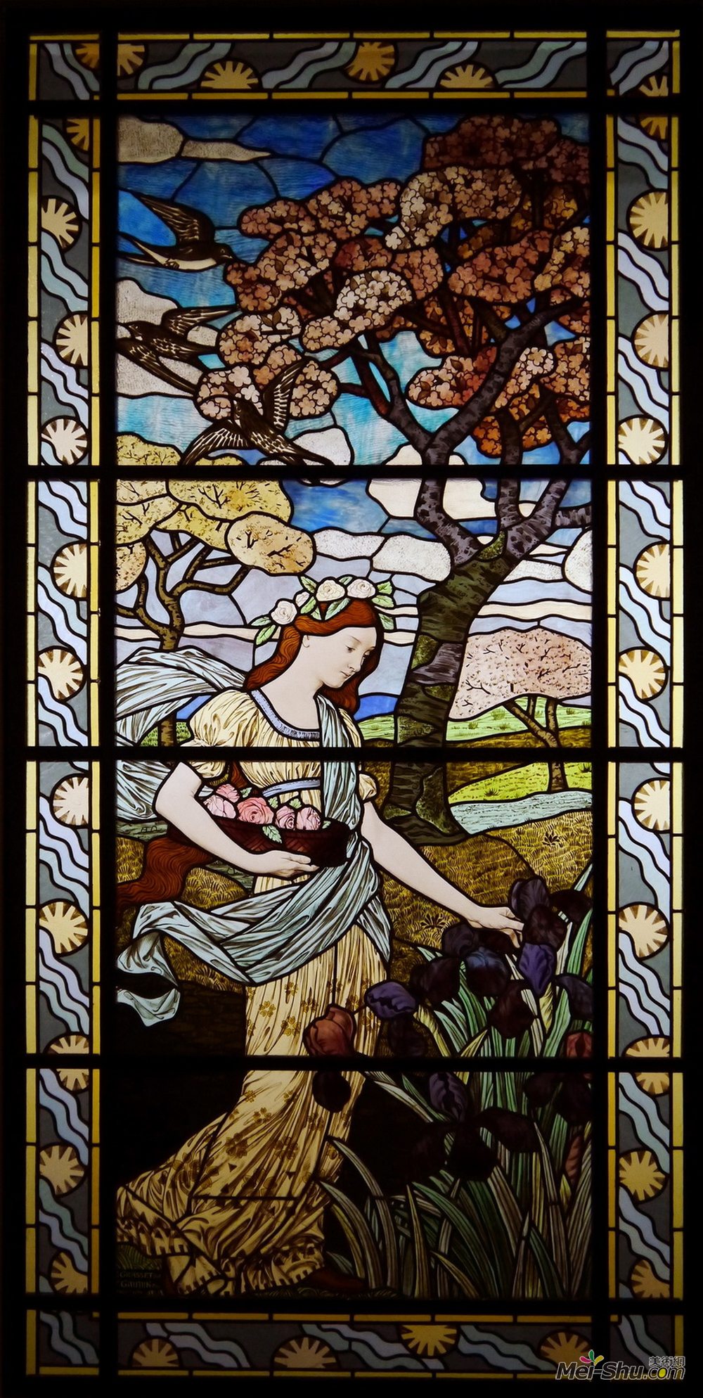 欧仁·格拉塞(Eugène Grasset)高清作品《春天》