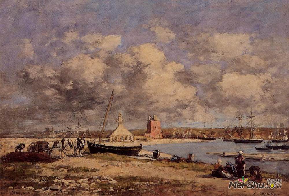 尤金·布丹(Eugene Boudin)高清作品《卡马雷》