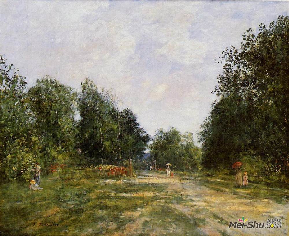 尤金·布丹(Eugene Boudin)高清作品《科特尔公园》