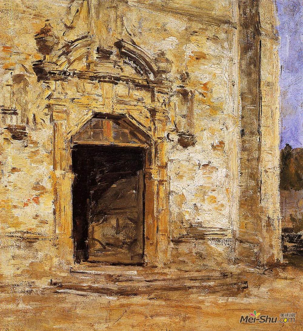 尤金·布丹(Eugene Boudin)高清作品《图克教堂之门》