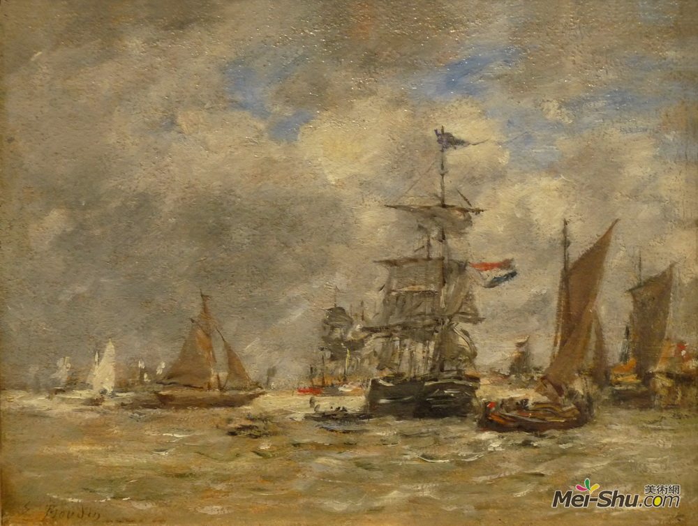 尤金·布丹(Eugene Boudin)高清作品《玛丽娜》