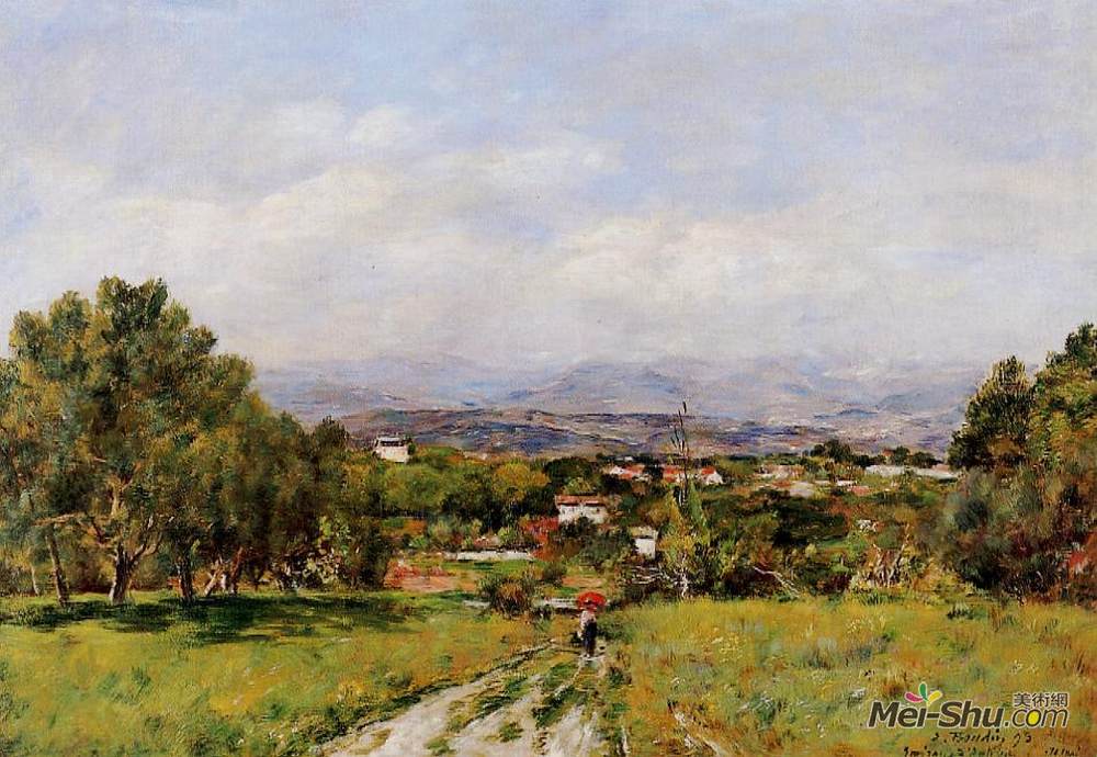 尤金·布丹(Eugene Boudin)高清作品《安提贝附近》