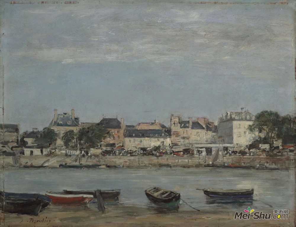 尤金·布丹(Eugene Boudin)高清作品《特鲁维尔》