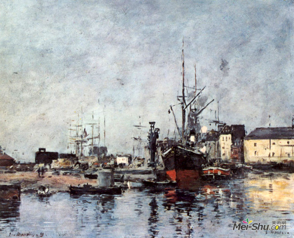 尤金·布丹(Eugene Boudin)高清作品《无题》