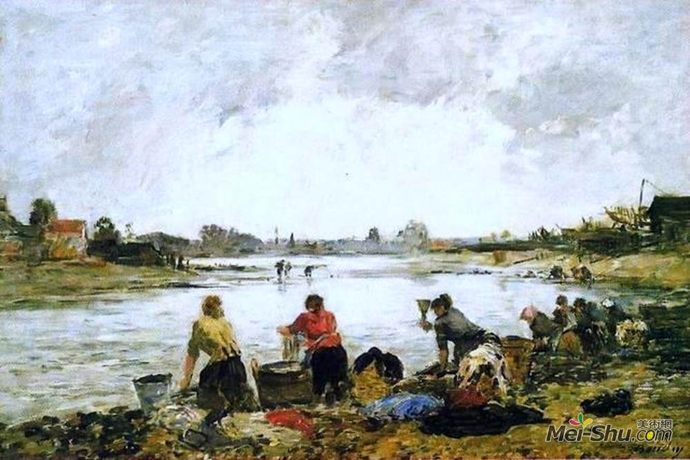 尤金·布丹(Eugene Boudin)高清作品《无题》