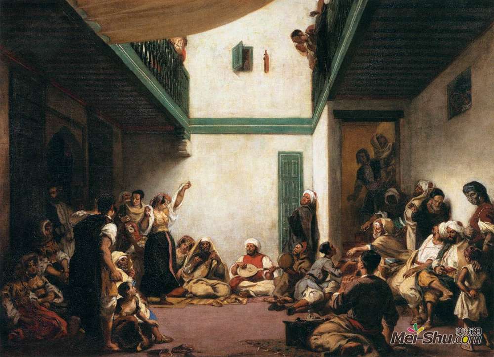 欧仁·德拉克罗瓦(Eugene Delacroix)高清作品《摩洛哥犹太人婚礼》