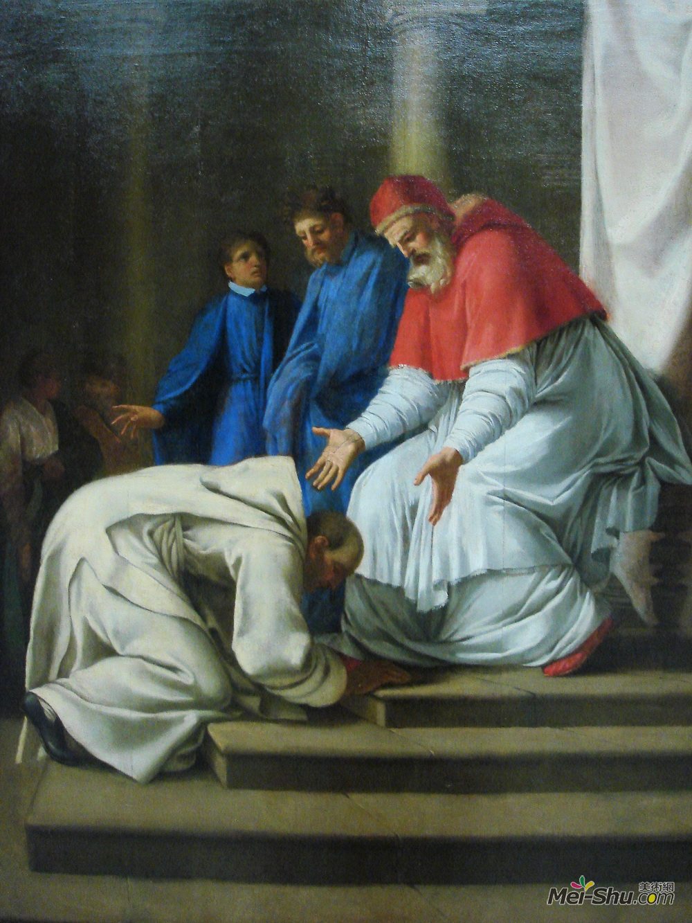 厄斯塔什·勒·叙厄尔(Eustache Le Sueur)高清作品《圣布鲁诺教皇城市二世的脚》