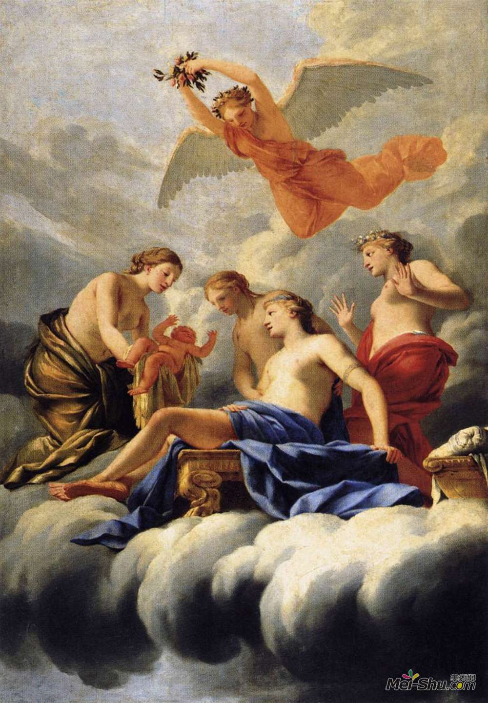 厄斯塔什·勒·叙厄尔(Eustache Le Sueur)高清作品《丘比特的诞生》