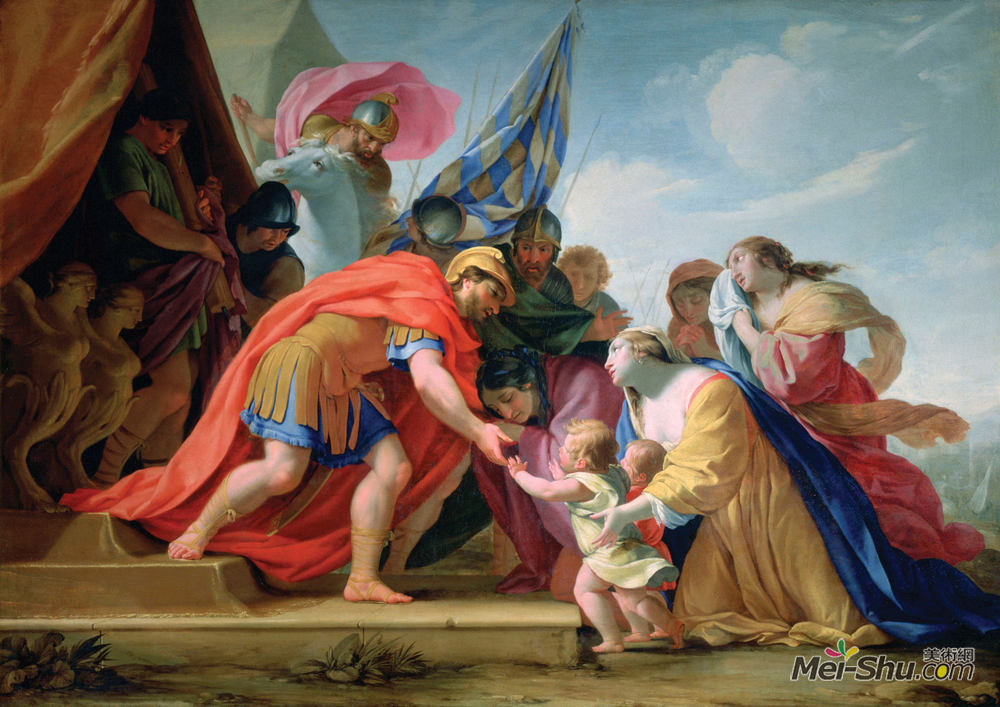 厄斯塔什·勒·叙厄尔(Eustache Le Sueur)高清作品《科里奥拉努斯之前的风潮和眩晕》