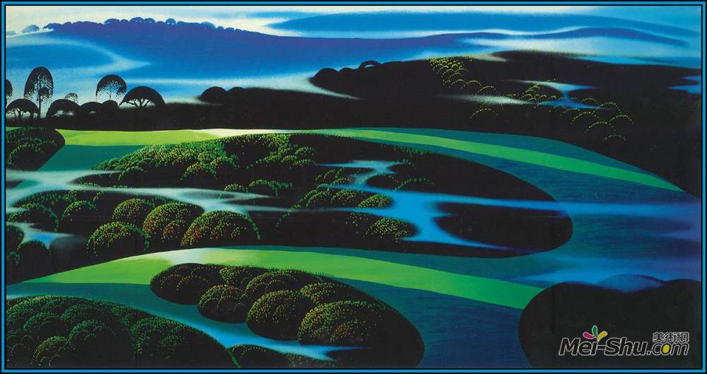 艾文·厄尔(Eyvind Earle)高清作品《夏日黄昏》