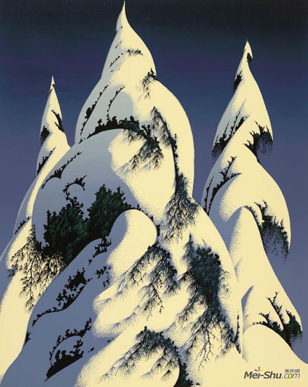 艾文·厄尔(Eyvind Earle)高清作品《雪树》