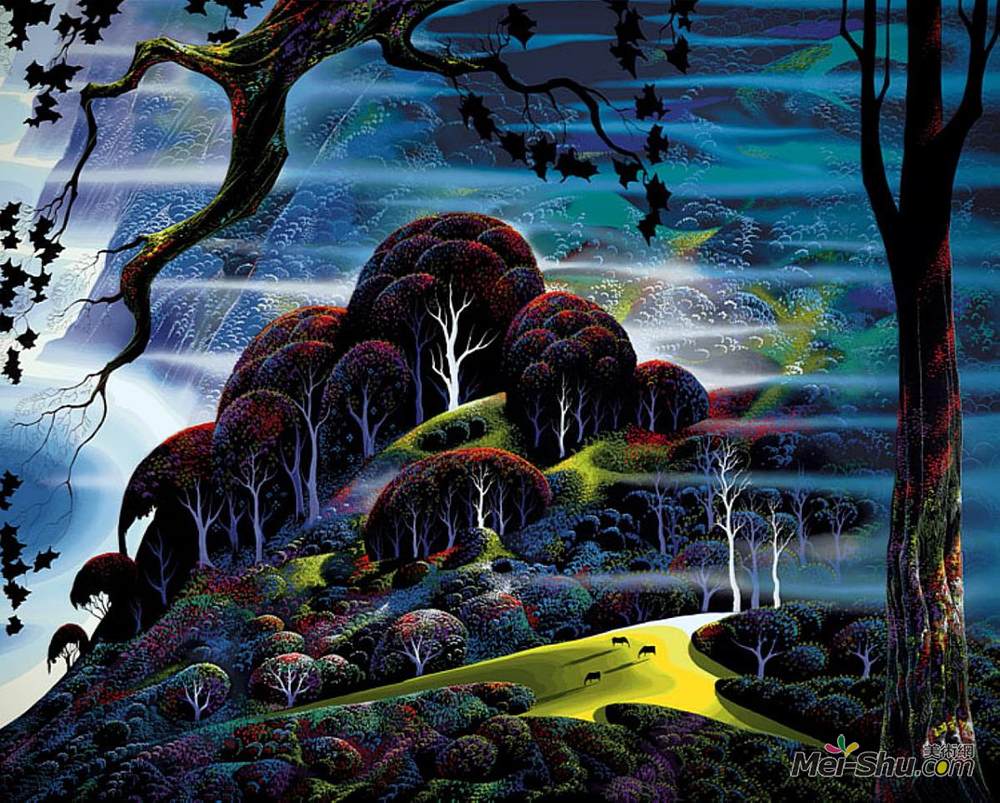 艾文·厄尔(Eyvind Earle)高清作品《安静的孤独》