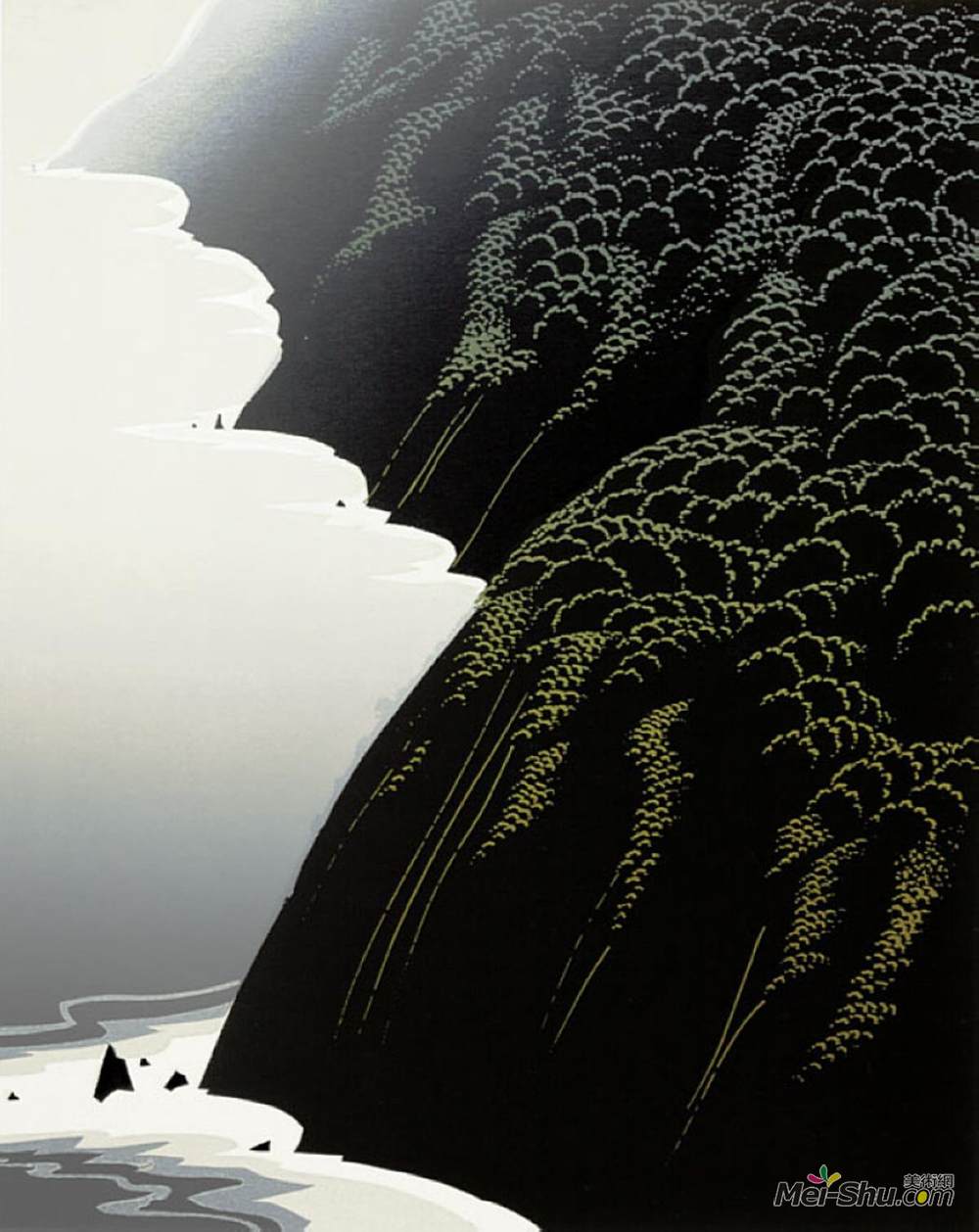 艾文·厄尔(Eyvind Earle)高清作品《加州海岸》