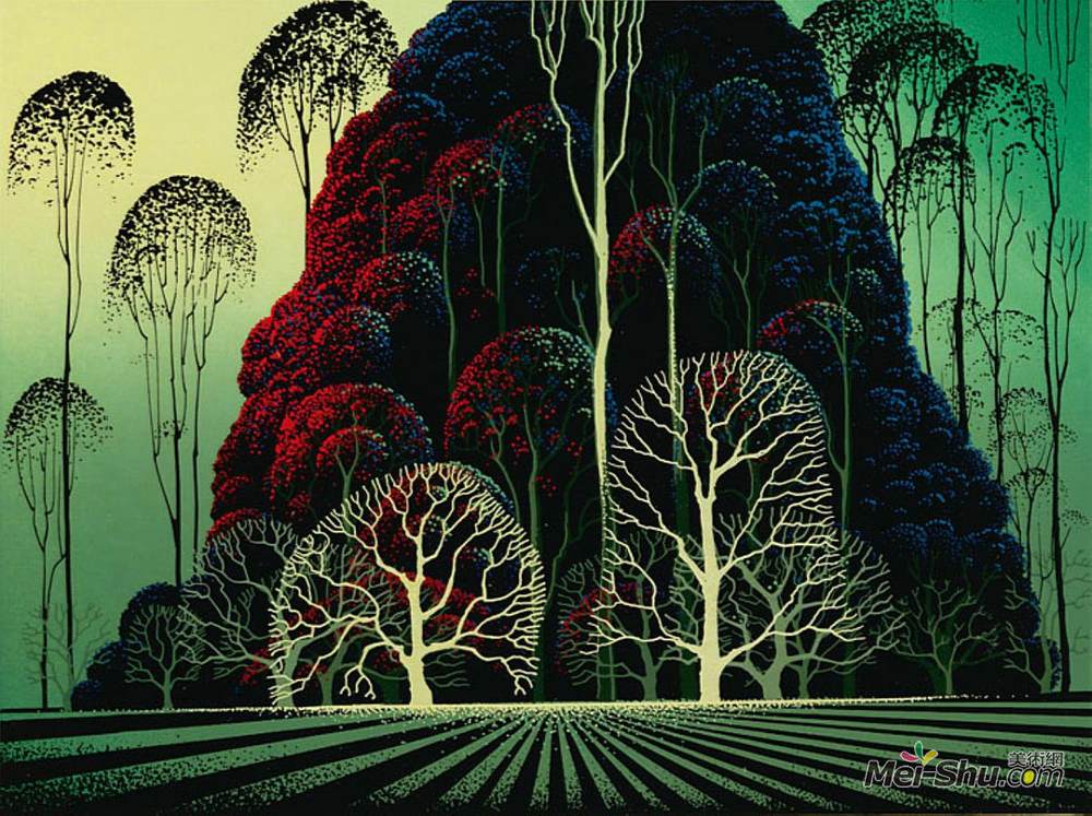 艾文·厄尔(Eyvind Earle)高清作品《桉树林》