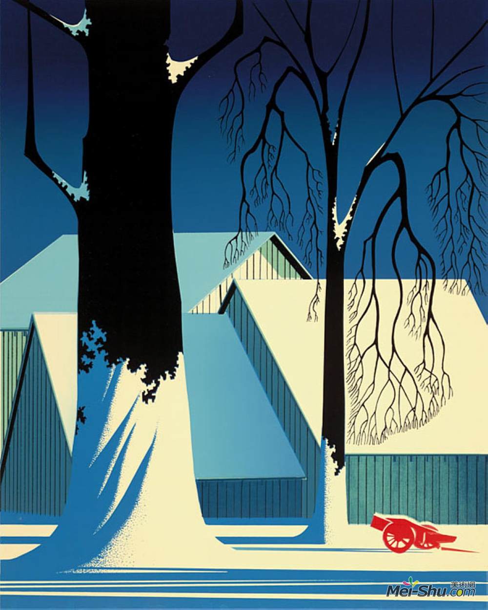 艾文·厄尔(Eyvind Earle)高清作品《绿松石》