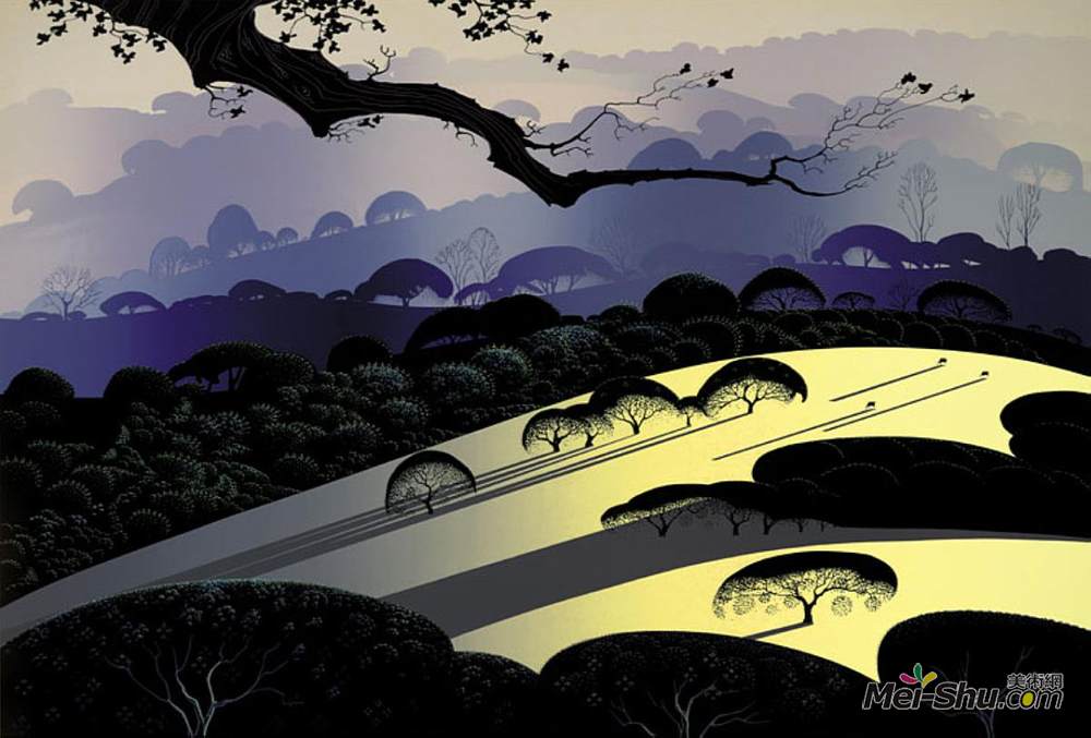 艾文·厄尔(Eyvind Earle)高清作品《晨雾》