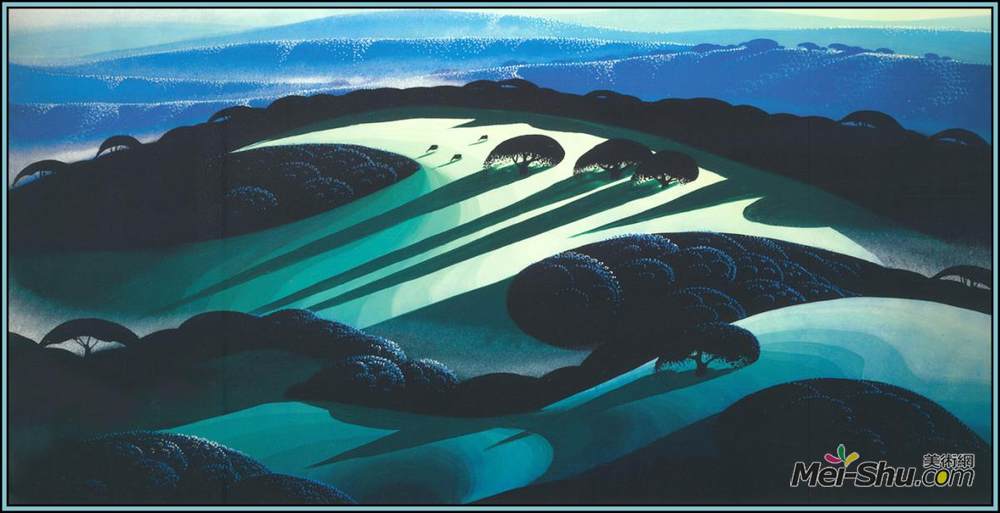 艾文·厄尔(Eyvind Earle)高清作品《蔚蓝黎明》