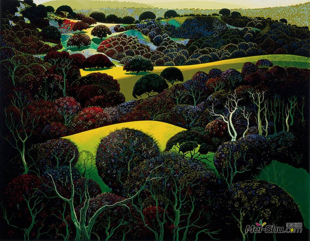 艾文·厄尔(Eyvind Earle)高清作品《圣诞老人的回忆》