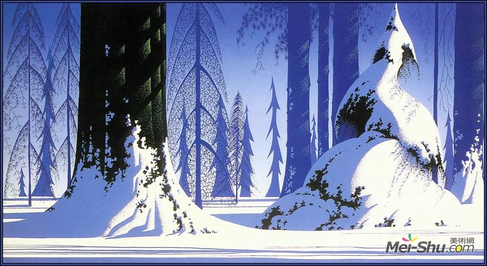 艾文·厄尔(Eyvind Earle)高清作品《冬天》