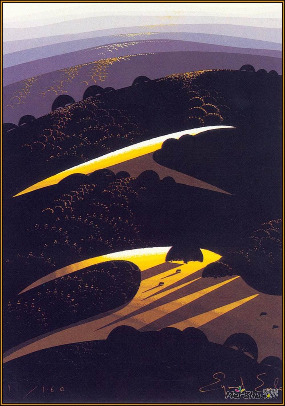 艾文·厄尔(Eyvind Earle)高清作品《加利福尼亚草甸》