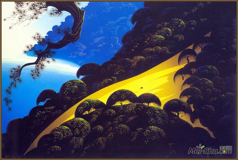 艾文·厄尔(Eyvind Earle)高清作品《卡梅尔黄金》