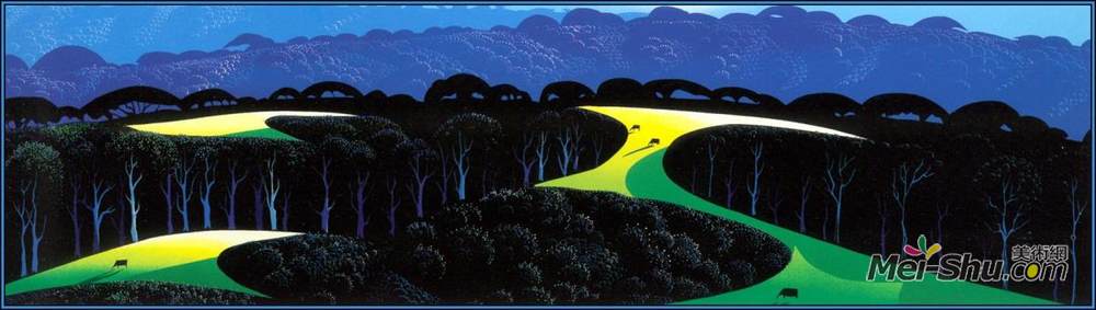 艾文·厄尔(Eyvind Earle)高清作品《安静牧场》