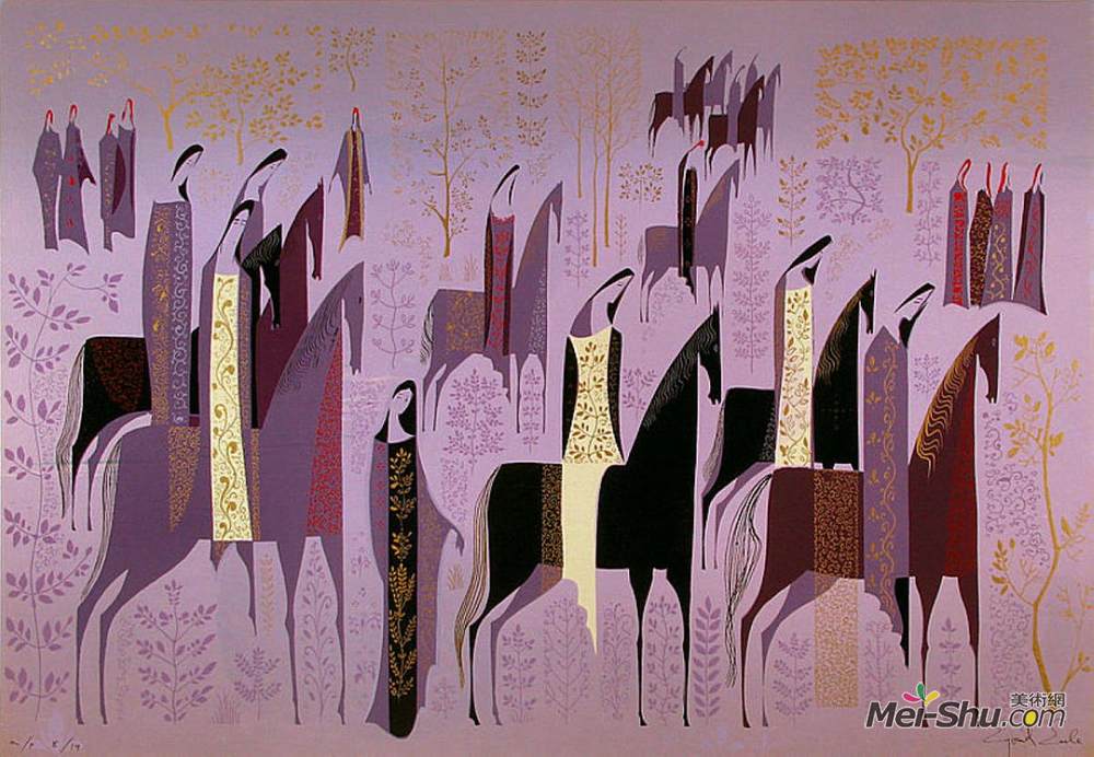 艾文·厄尔(Eyvind Earle)高清作品《中世纪长廊》