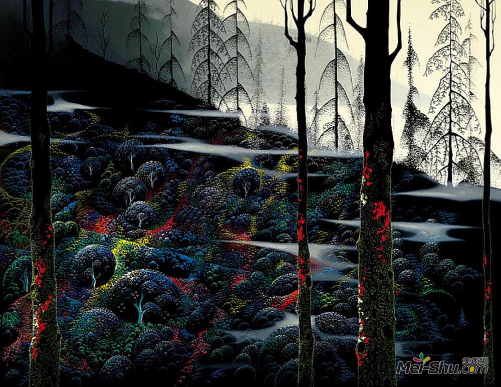 艾文·厄尔(Eyvind Earle)高清作品《黎明曙光》