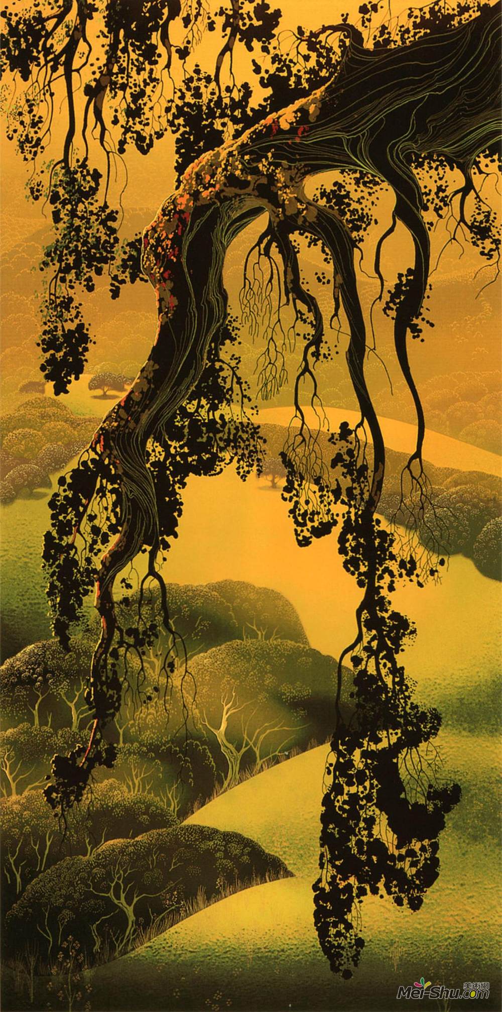 艾文·厄尔(Eyvind Earle)高清作品《约克镇分行》