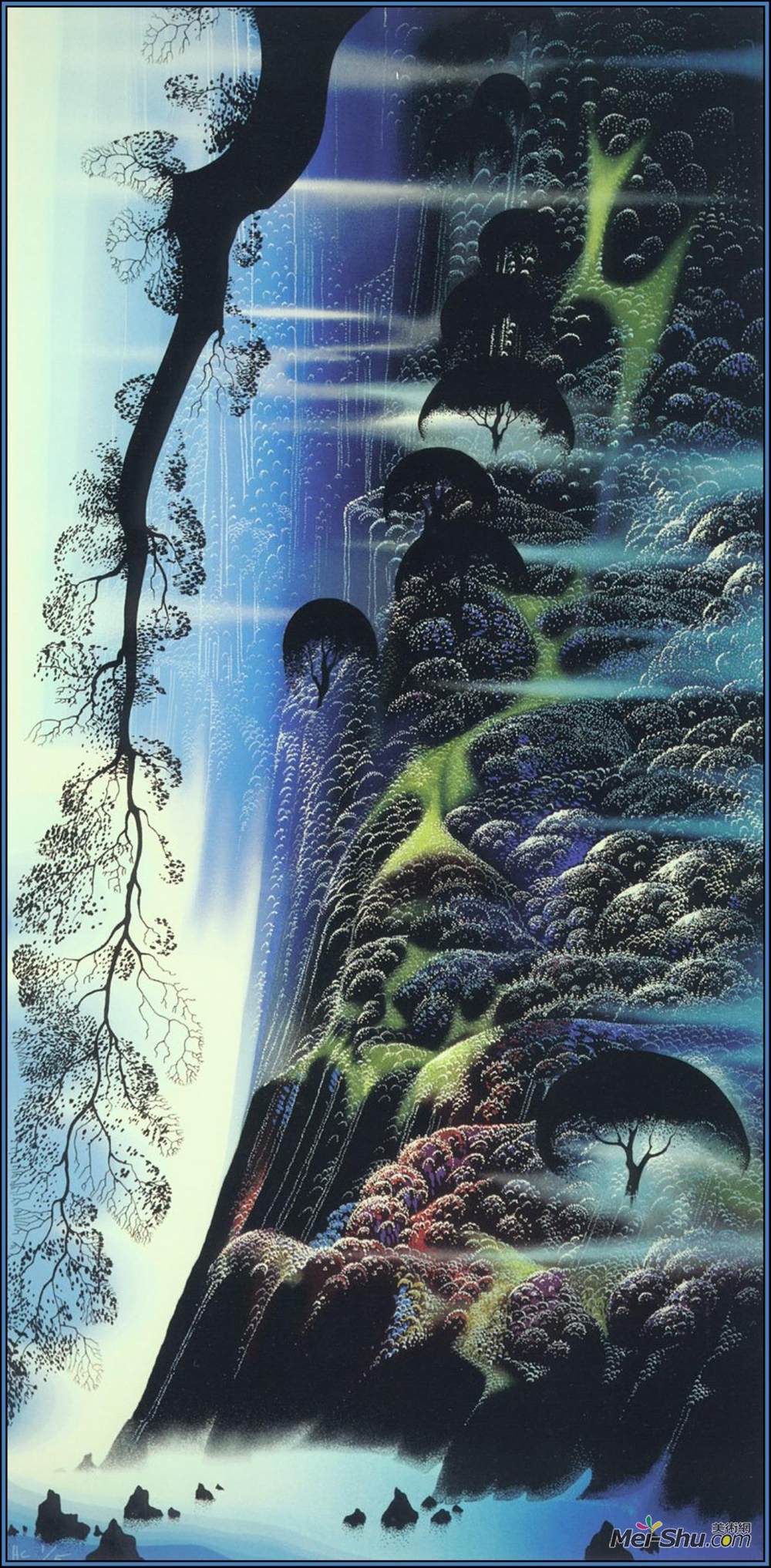 艾文·厄尔(Eyvind Earle)高清作品《陡峭海岸线》