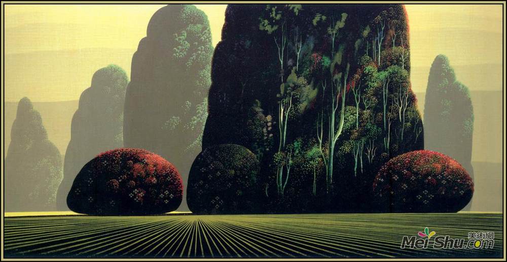 艾文·厄尔(Eyvind Earle)高清作品《秋桉》