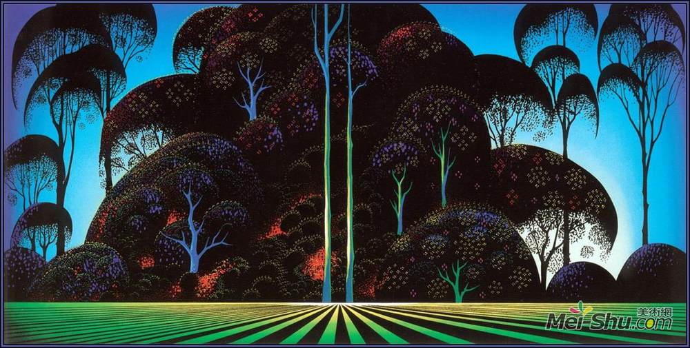 艾文·厄尔(Eyvind Earle)高清作品《森林花束》