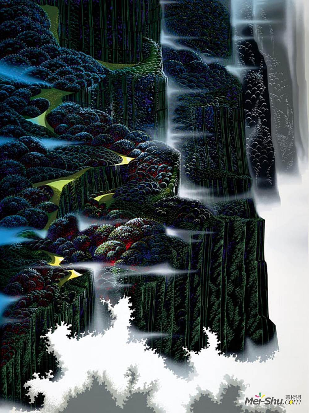 艾文·厄尔(Eyvind Earle)高清作品《海崖崛起》