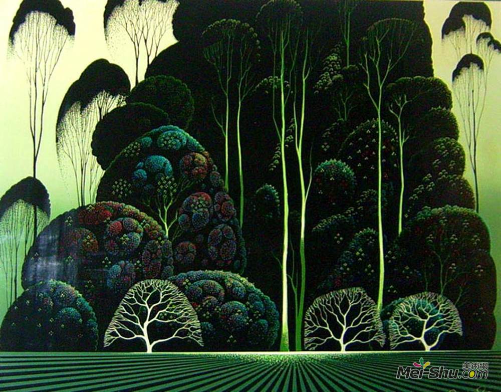 艾文·厄尔(Eyvind Earle)高清作品《桉树》