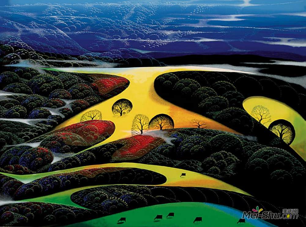 艾文·厄尔(Eyvind Earle)高清作品《日落魔术》