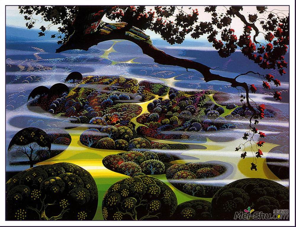 艾文·厄尔(Eyvind Earle)高清作品《神秘山》