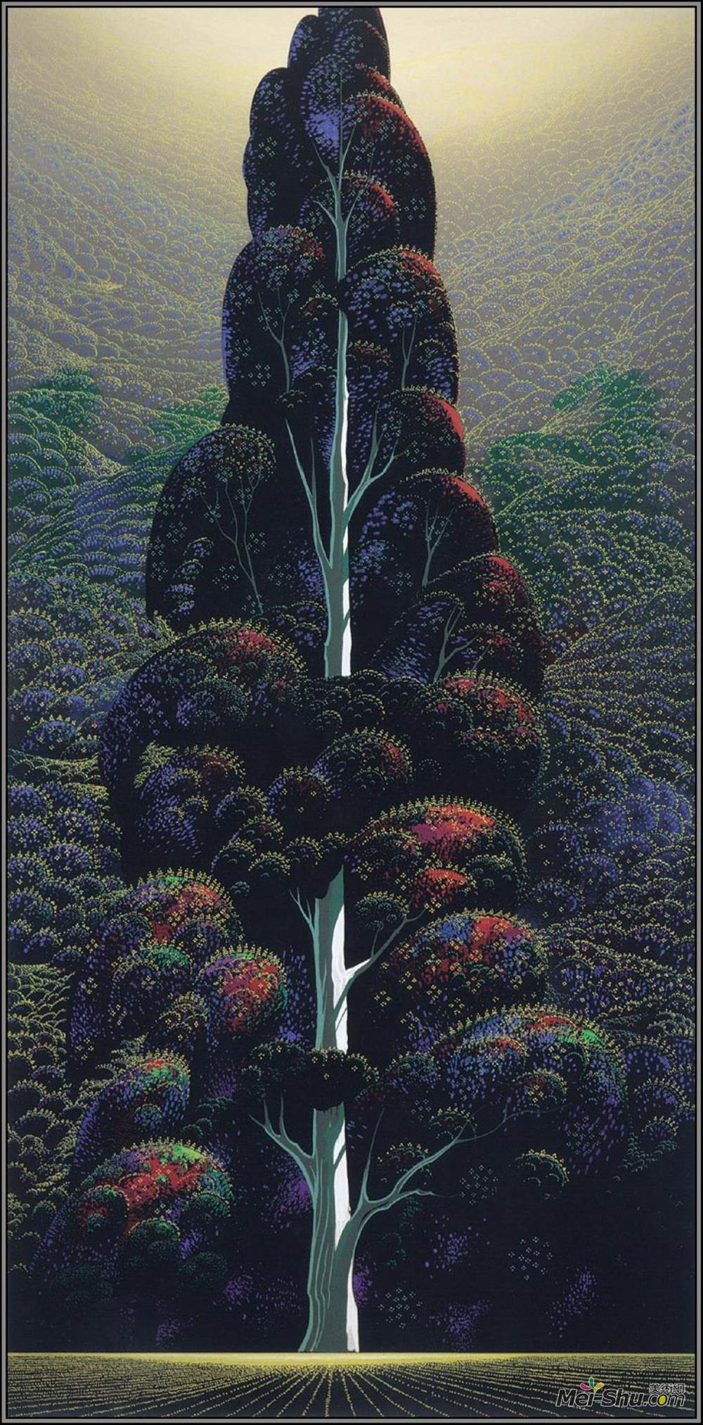 艾文·厄尔(Eyvind Earle)高清作品《伸向天空》