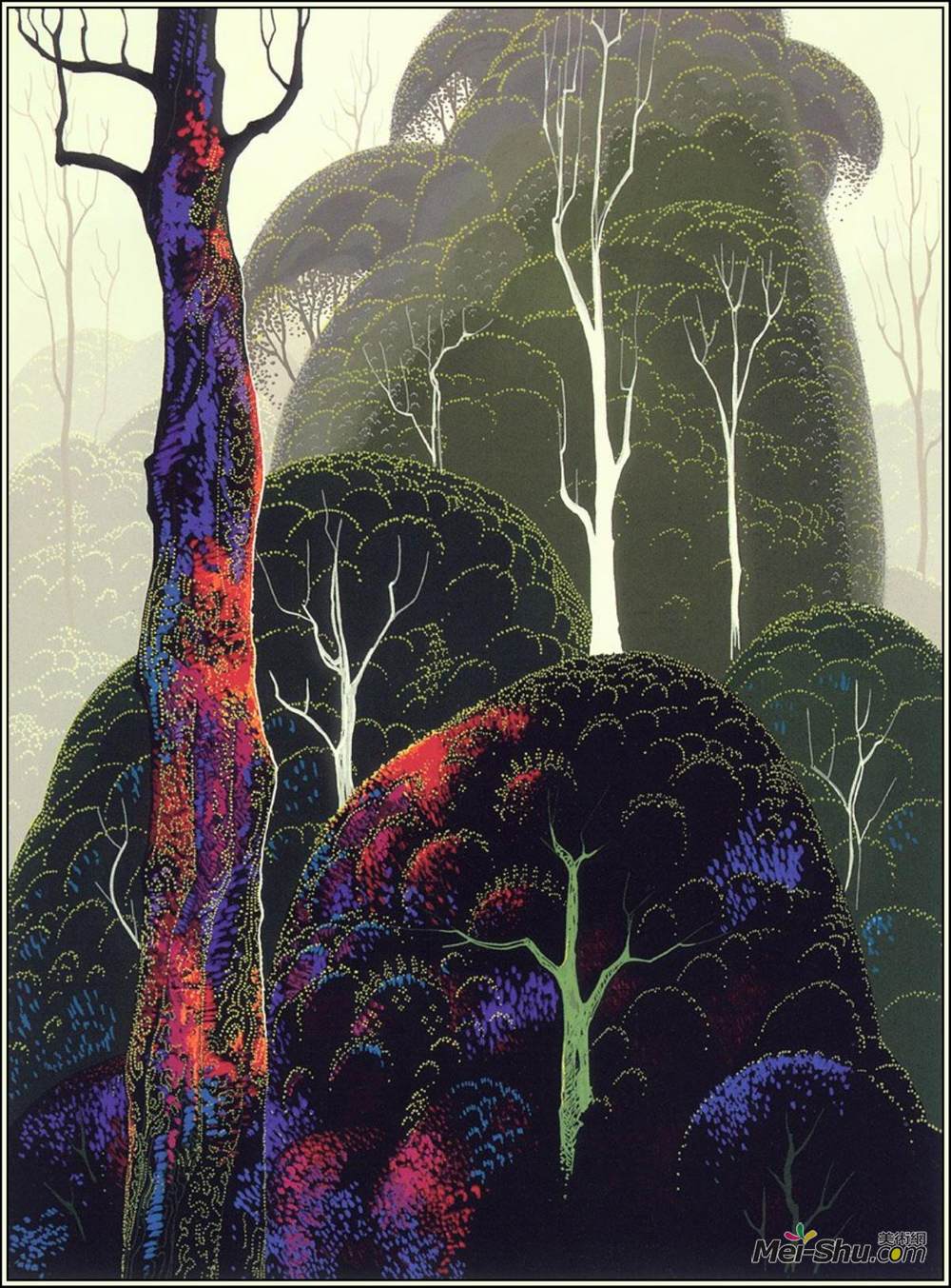 艾文·厄尔(Eyvind Earle)高清作品《初秋》