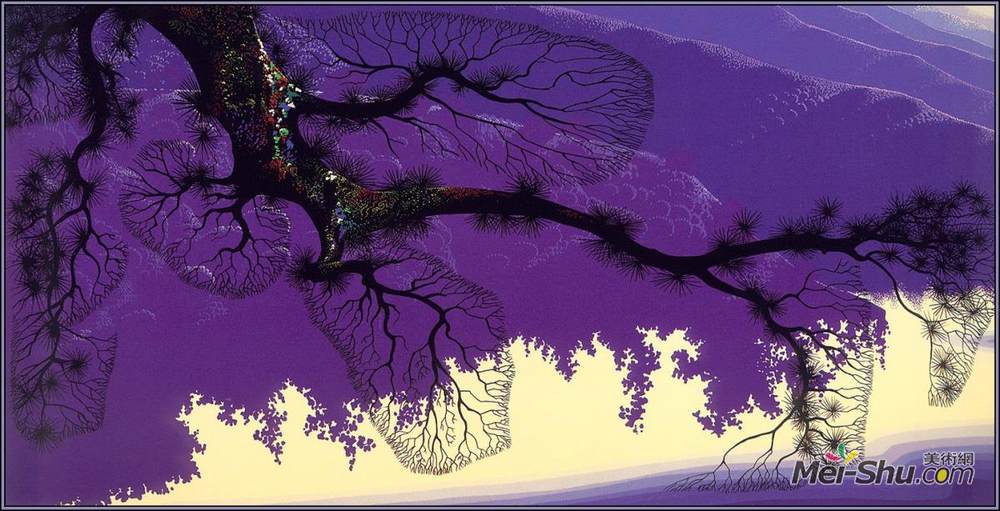 艾文·厄尔(Eyvind Earle)高清作品《紫色海岸线》