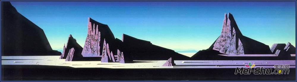 艾文·厄尔(Eyvind Earle)高清作品《沙漠岩石》