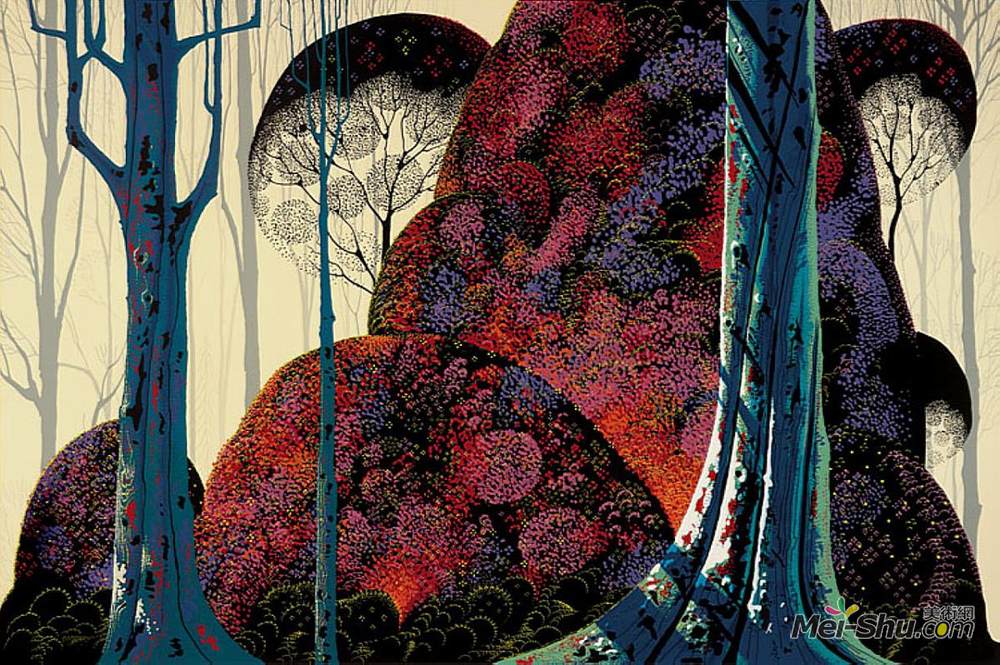 艾文·厄尔(Eyvind Earle)高清作品《宝石森林》