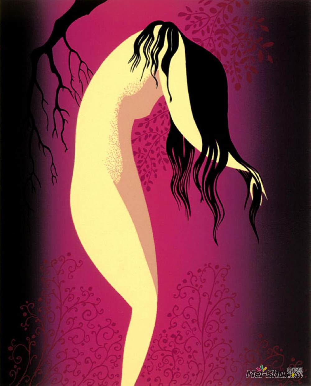 艾文·厄尔(Eyvind Earle)高清作品《深深的腥红》