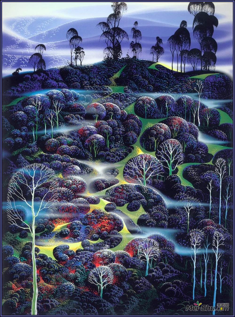 艾文·厄尔(Eyvind Earle)高清作品《庄严的孤独》